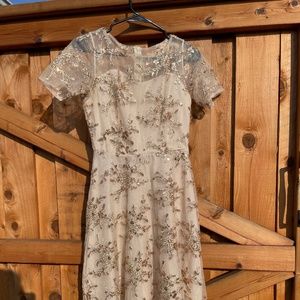 Long Gold party Dress -“Chicwish” size - xs